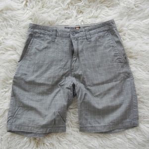 Grey Plaid Shorts